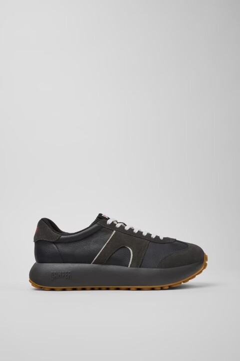 Erkek Pelotas Athens Deri Sneakers - Siyah 