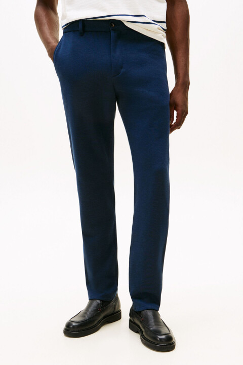 Erkek Pike Örgü Dokulu Daralan Paça Pantolon - Lacivert 