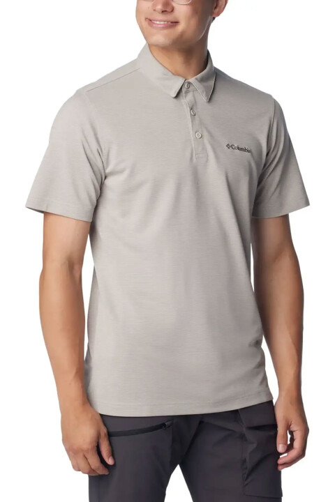 Erkek Pique Kısa Kollu Polo T-Shirt - Bej - Columbia