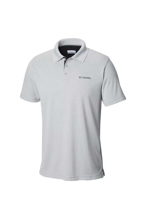 Erkek Polo Kısa Kollu Polo T-Shirt - Açık Gri - Columbia