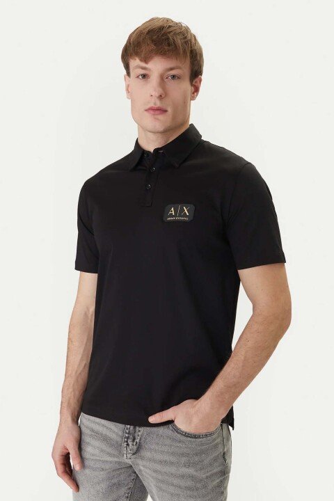 Erkek Polo Yaka T-Shirt - Siyah 