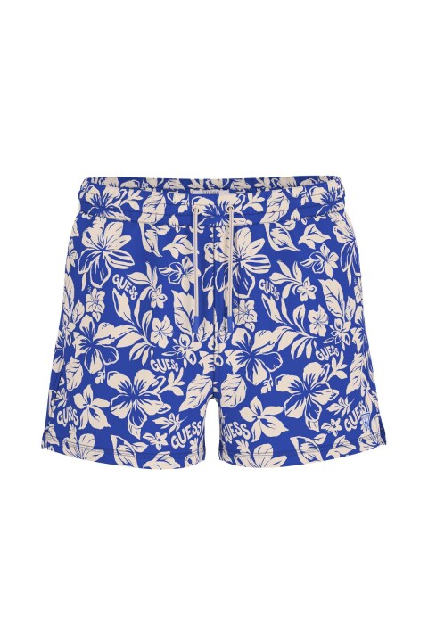 Erkek Poly Deniz Şortu - Mavi - Guess