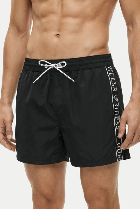 Erkek Poly Deniz Şortu - Siyah - Guess