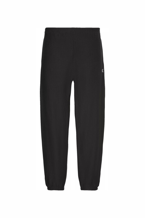 Erkek Premium Terry Monogram Jogger Eşofman Altı - Siyah - Calvin Klein