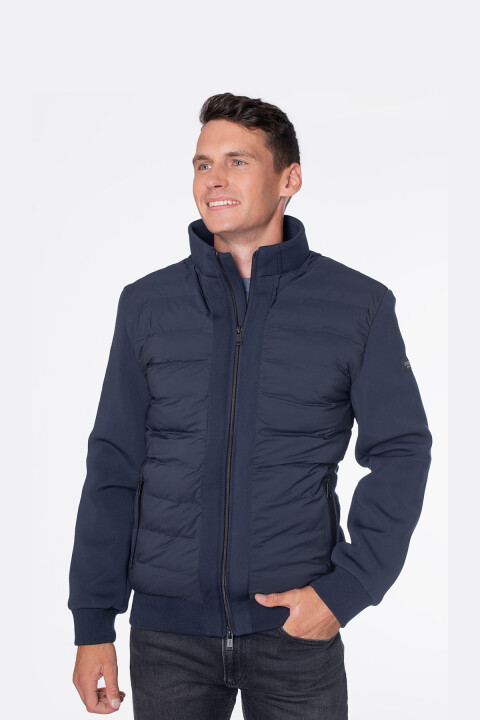 Erkek Quılted Jacket Şişme Mont - Lacivert - Guess