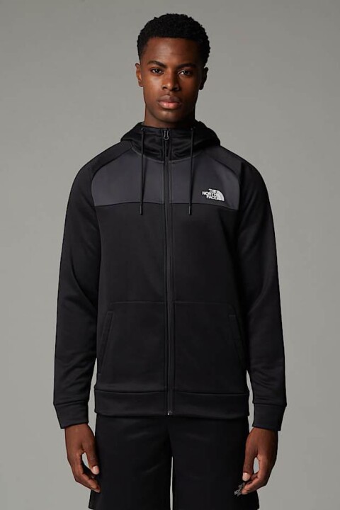 Erkek Reaxion Polar Tam Boy Fermuarlı Kapüşonlu Üst - Siyah - The North Face