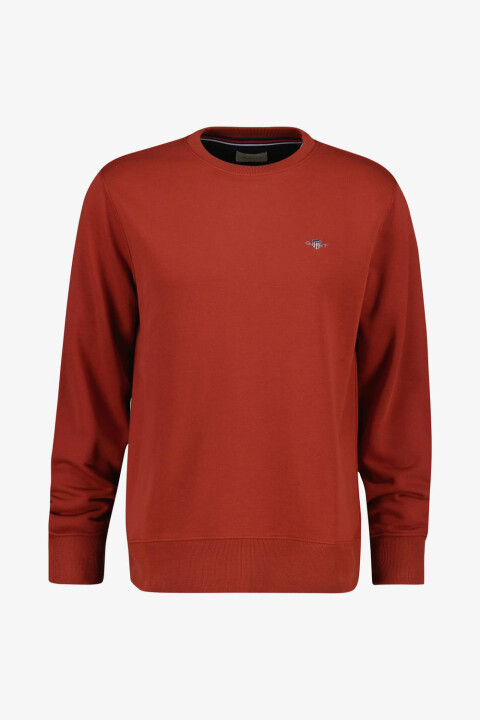 Erkek Regular Fit Bisiklet Yaka Sweatshirt - Kırmızı - Gant