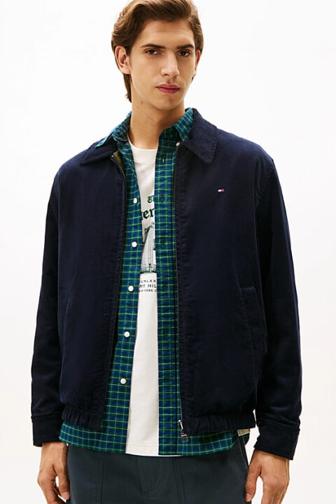 Erkek Regular Fit Çift Taraflı Ceket - Lacivert/Haki - Tommy Hilfiger