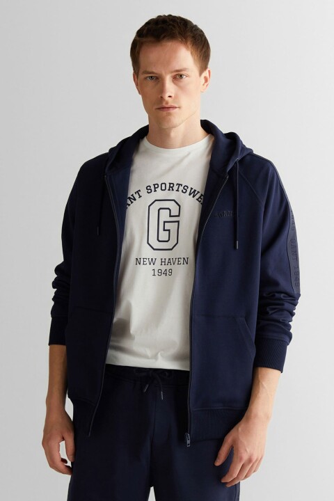 Erkek Regular Fit Kapüşonlu Sweatshirt - Lacivert - Gant