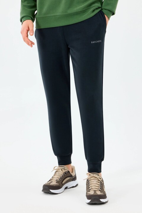 Erkek Regular Fit Modal Karışımlı Soft Touch Jogger Eşofman Altı - Siyah - Skechers