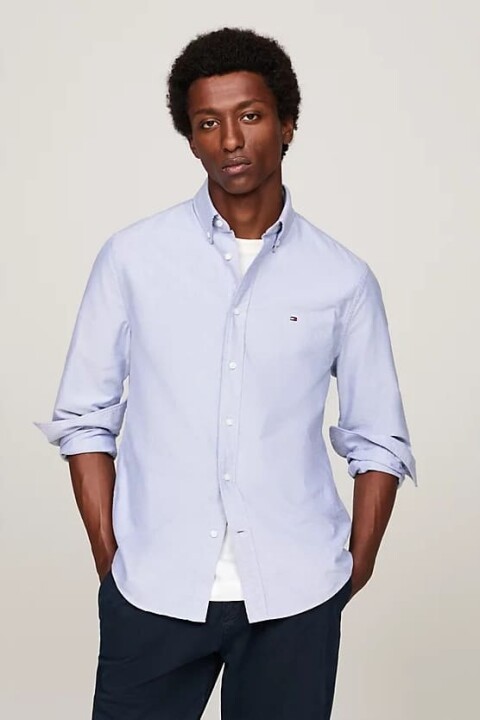 Erkek Regular Fit Oxford Gömlek - Mavi 