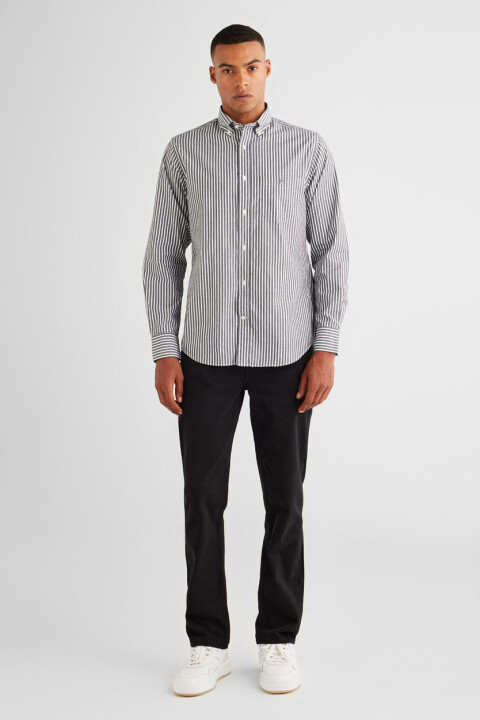 Erkek Regular Fit Pantolon - Siyah - Gant