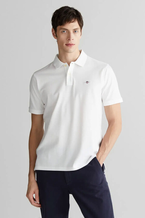 Erkek Regular Fit Polo - Beyaz 
