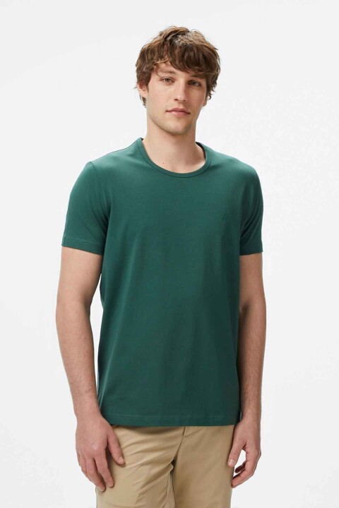 Erkek Regular Fit T-Shirt - Yeşil - Nautica