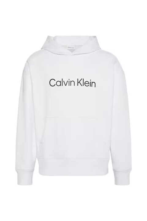 Erkek Regular Fit Yazı Baskılı Kapüşonlu Sweatshirt - Beyaz 