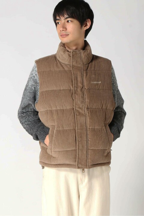 Erkek Regular Fit Yelek - Kahverengi - Guess