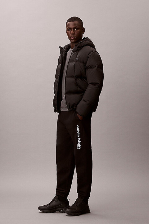 Erkek Retro Graphıc Jogger Eşofman Altı - Siyah - Calvin Klein