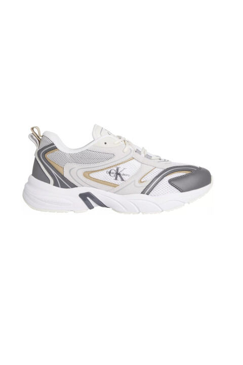 Erkek Retro Tennıs Su-Mesh Sneaker-Beyaz - Calvin Klein