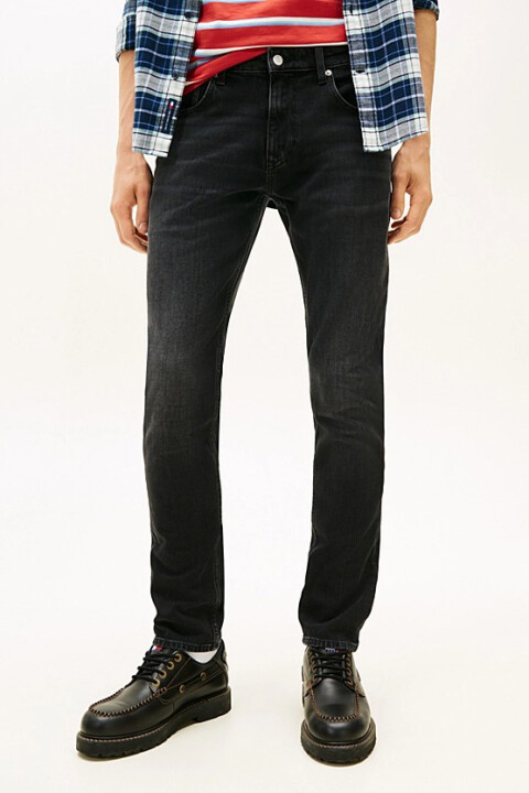Erkek Scanton Slim Fit Jean Pantolon - Siyah - Tommy Hilfiger