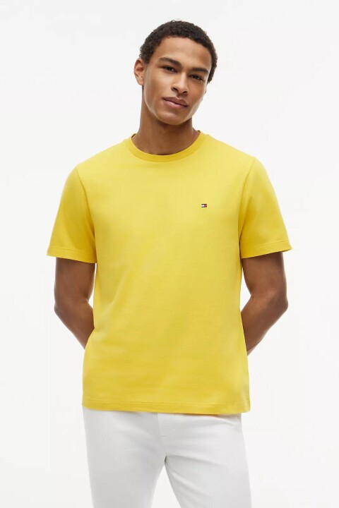 Erkek Seasonal Regular Fit Solid T-Shirt - Sarı 