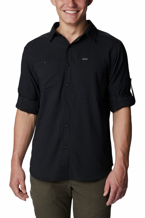 Erkek Silver Ridge Utility Uzun Kollu Gömlek - Siyah - Columbia