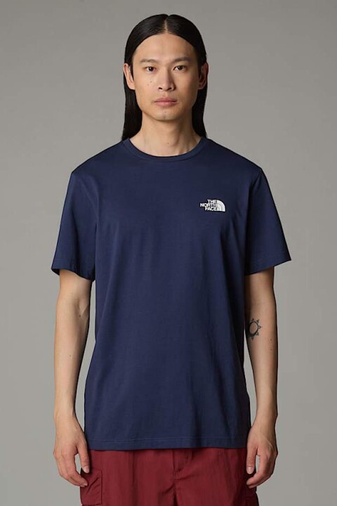 Erkek Simple Dome T-Shirt - Lacivert - The North Face