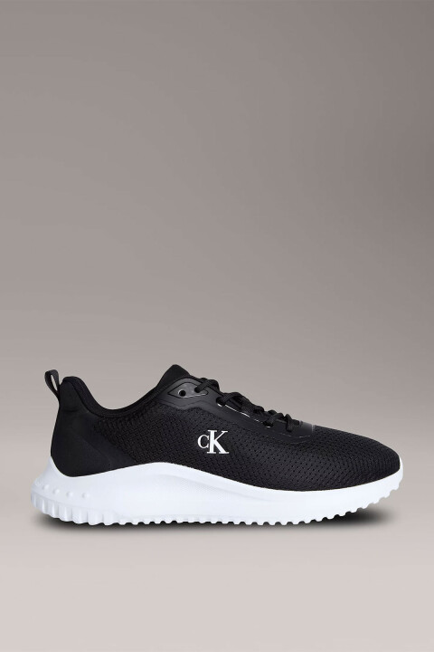 Erkek Siyah EVA Runner Mesh Sneaker Spor Ayakkabı - Siyah 