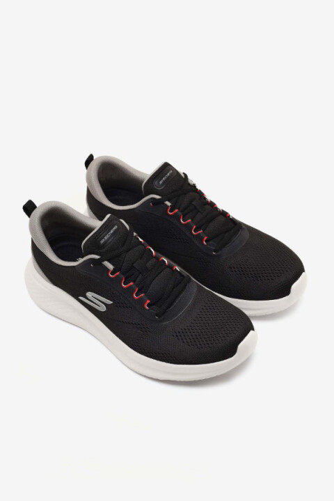 Erkek Skech-Lite Pro 2.0 Berrix File Sayalı Yastıklamalı Spor Ayakkabı - Siyah/Gri 