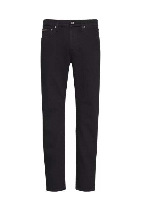 Erkek Slim Fit Daralan Paça Termal Jean Pantolon - Siyah - Calvin Klein