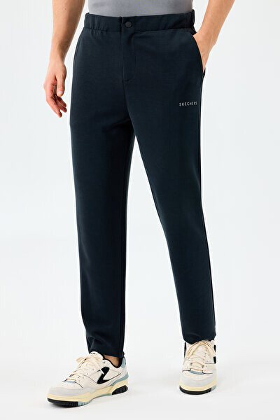 Erkek Slim Fit Modal Karışımlı Eşofman Altı - Siyah - Skechers