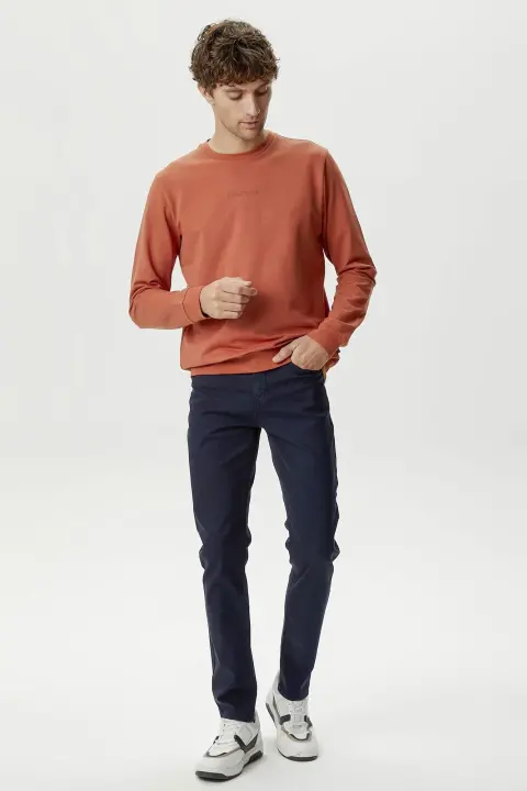Erkek Slim Fit Pantolon - Lacivert 