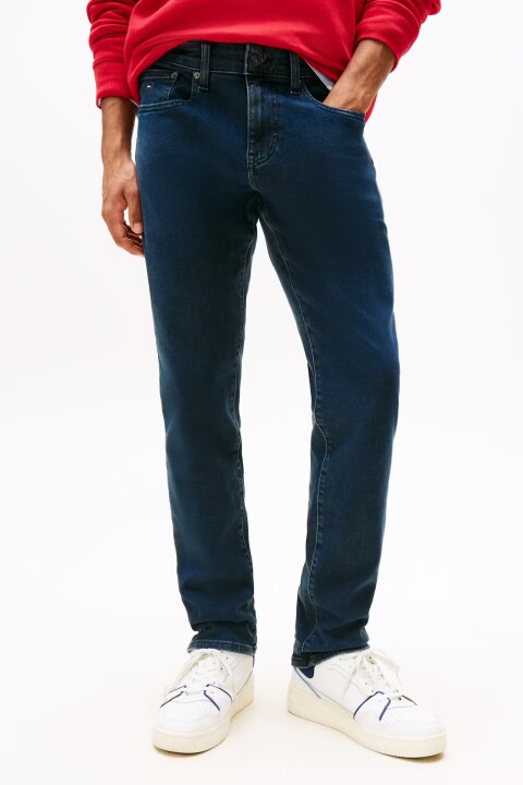 Erkek Slim Fit Scanton Jean Pantolon - Lacivert - Tommy Hilfiger