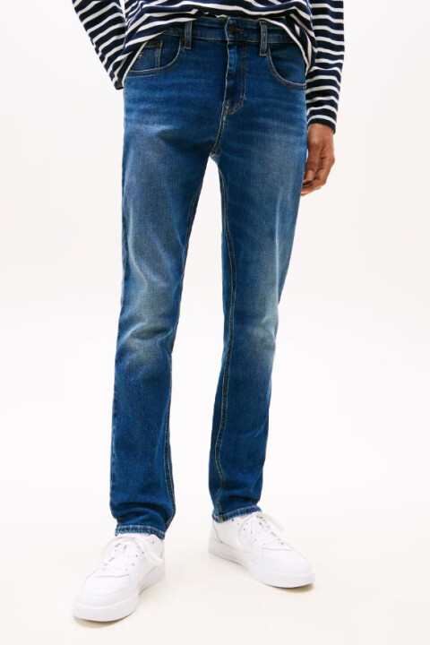 Erkek Slim Fit Scanton Jean Pantolon - Mavi - Tommy Hilfiger