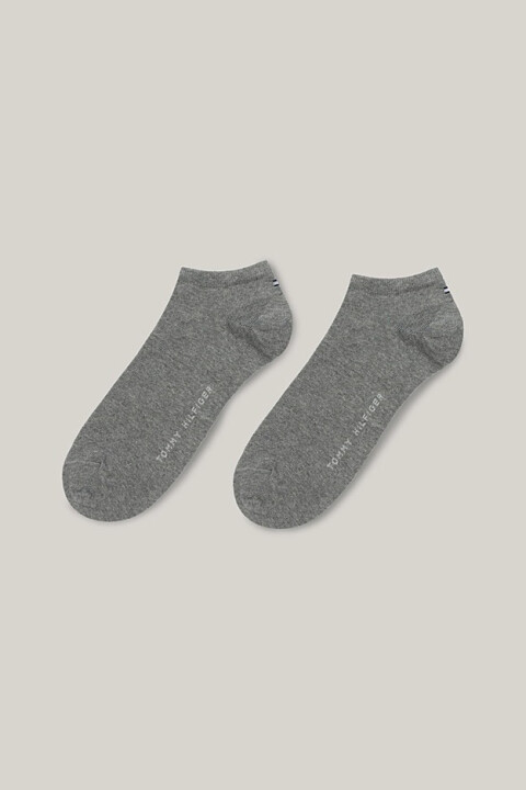 Erkek Sneaker Çorap 2'li Paket - Gri Melanj 