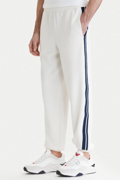 Erkek Spiros Aktif Jogger Fit Eşofman Altı - Beyaz - Guess