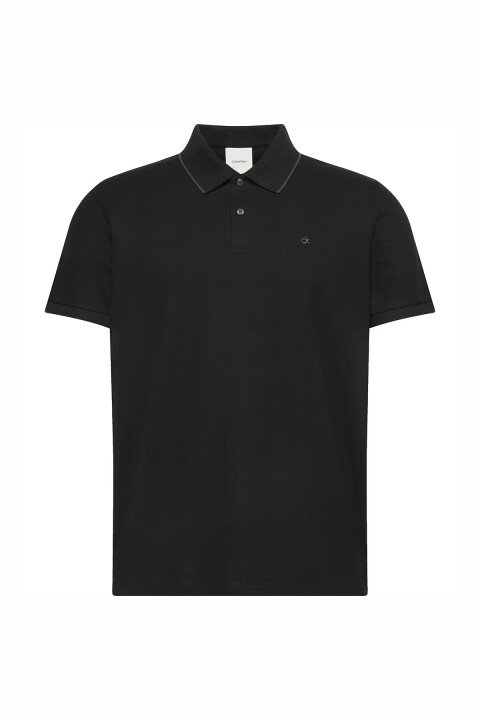 Erkek SS Refined Pique Klasik Polo T-Shirt - Siyah 