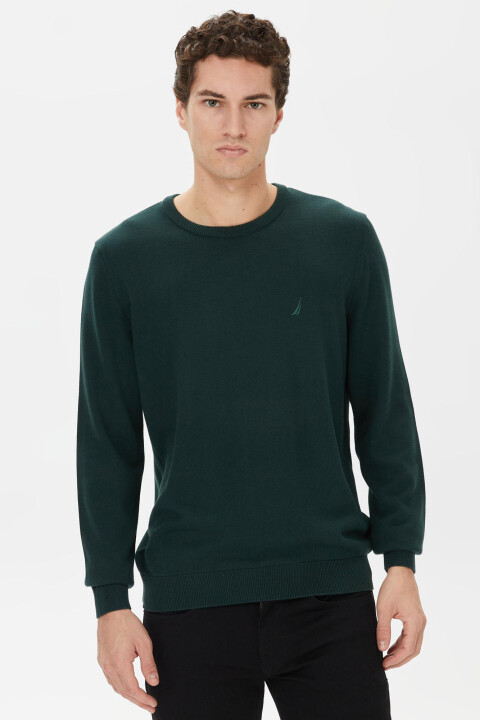 Erkek Standart Fit Triko - Yeşil 