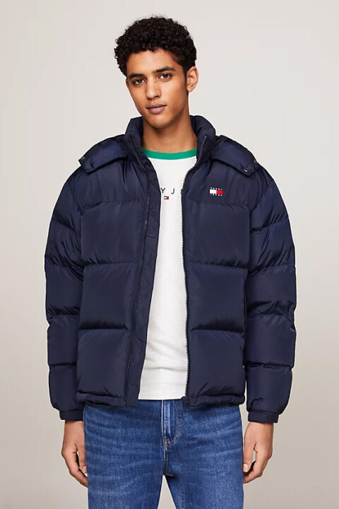 Erkek Su İtici Down Filled Alaska Şişme Mont - Lacivert 