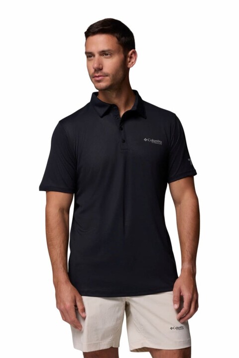Erkek Summit Valley Omni-Wick™ Polo Yaka T-Shirt - Siyah - Columbia