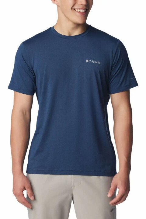 Erkek Tech Trail Crew Kısa Kollu T-Shirt - Lacivert - Columbia