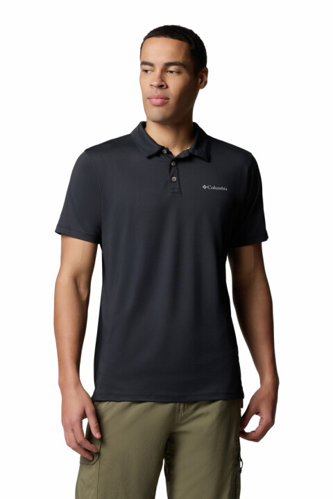 Erkek Tech Trail Utility Kısa Kollu Polo T-Shirt - Siyah - Columbia