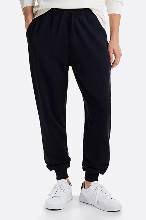 Erkek Terry Jogger Pantolon - Mavi 