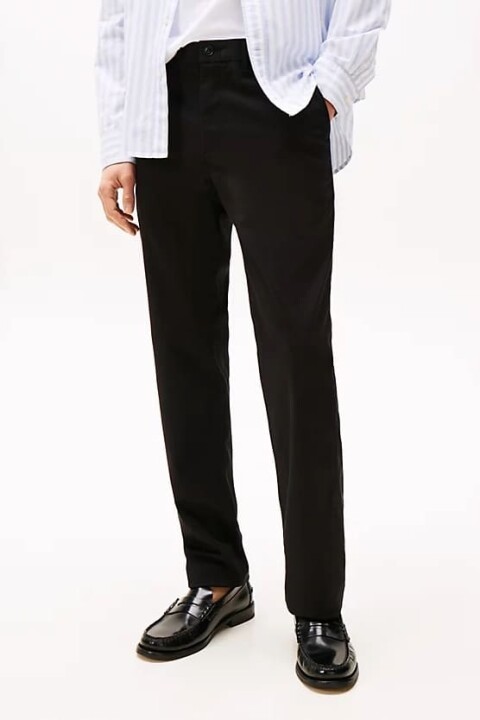 Erkek Th 1985 Düz Paça Chino Pantolon - Siyah - Tommy Hilfiger