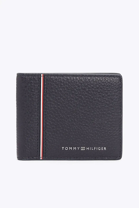 Erkek TH Business Bifold Deri Cüzdan - Lacivert 