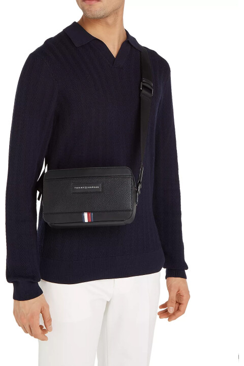 Erkek Th Busıness Ew Reporter Omuz Çantası - Siyah - Tommy Hilfiger