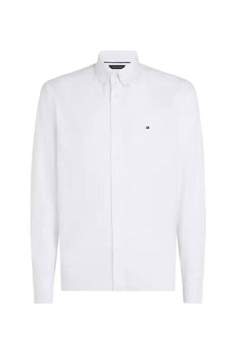 Erkek Th Core Flex Poplin Solid Gömlek - Beyaz 