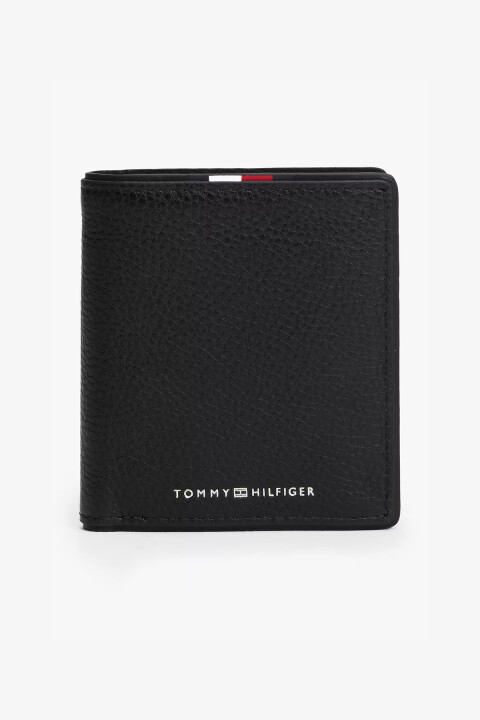 Erkek TH Crop Trifold Cüzdan - Siyah - Tommy Hilfiger