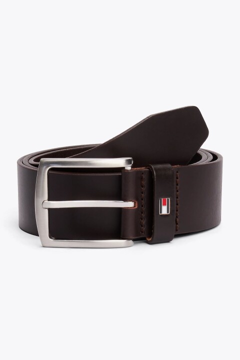 Erkek Th Denton Kemer - Koyu Kahverengi - Tommy Hilfiger