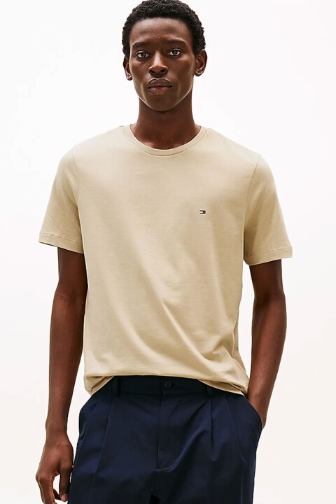 Erkek TH Ess Seasonal Regular Fit T-Shirt - Bej 