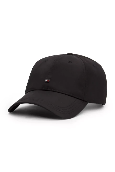 Erkek Th Flag Poly 6 Panel Cap Şapka-Siyah - Tommy Hilfiger
